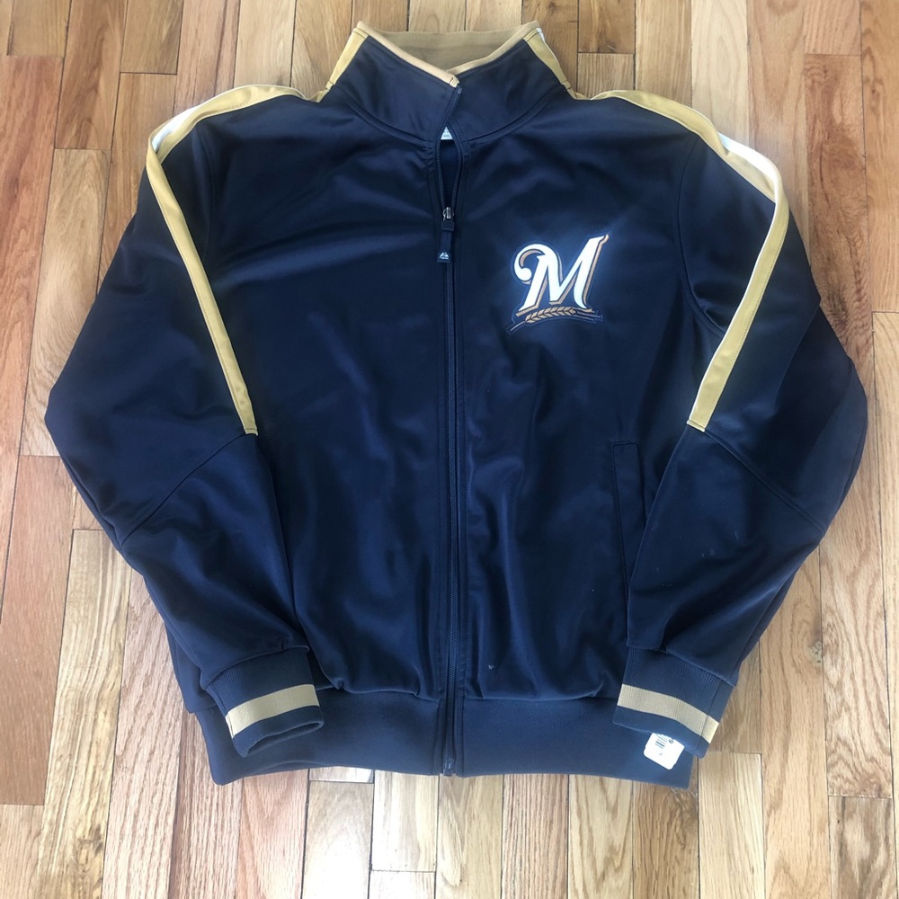 Vintage MLB Authentic Milwaukee Brewers Jacket